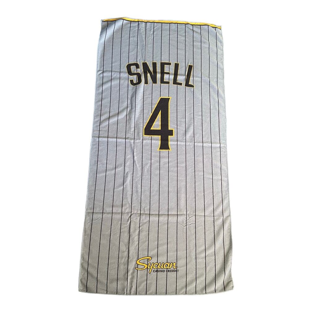 San Diego Padres MLB Blake Snell Towel‎ Brown Gray New Unused